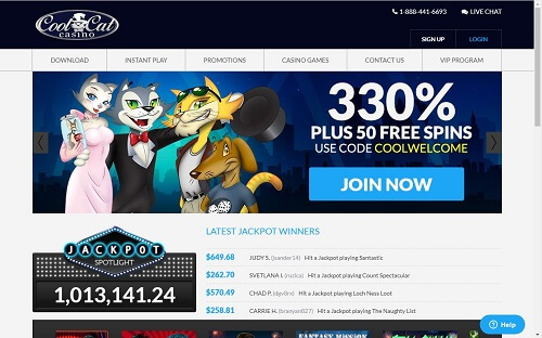 CoolCat Casino screenshot